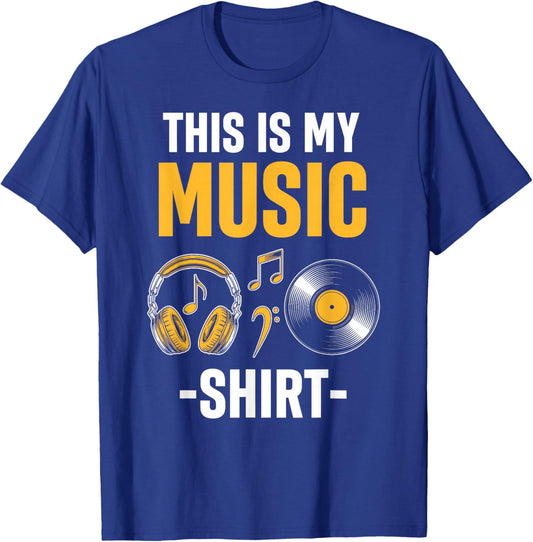 This is My Music Shirt T-Shirt - T-Shirt | Royal