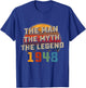 78th Birthday Gift Man Myth Legend 1948 78 for Years Old T-Shirt - T-Shirt | Royal