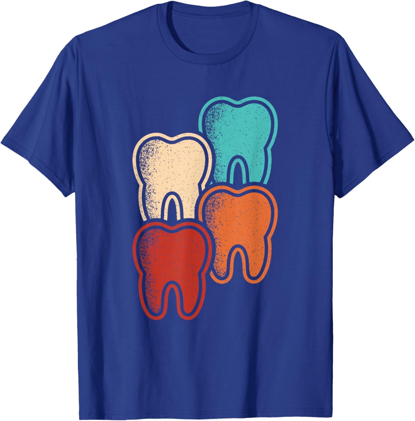 Retro Dental Assistant Vintage Tooth Hygienist Dentist Men T-Shirt - T-Shirt | Royal