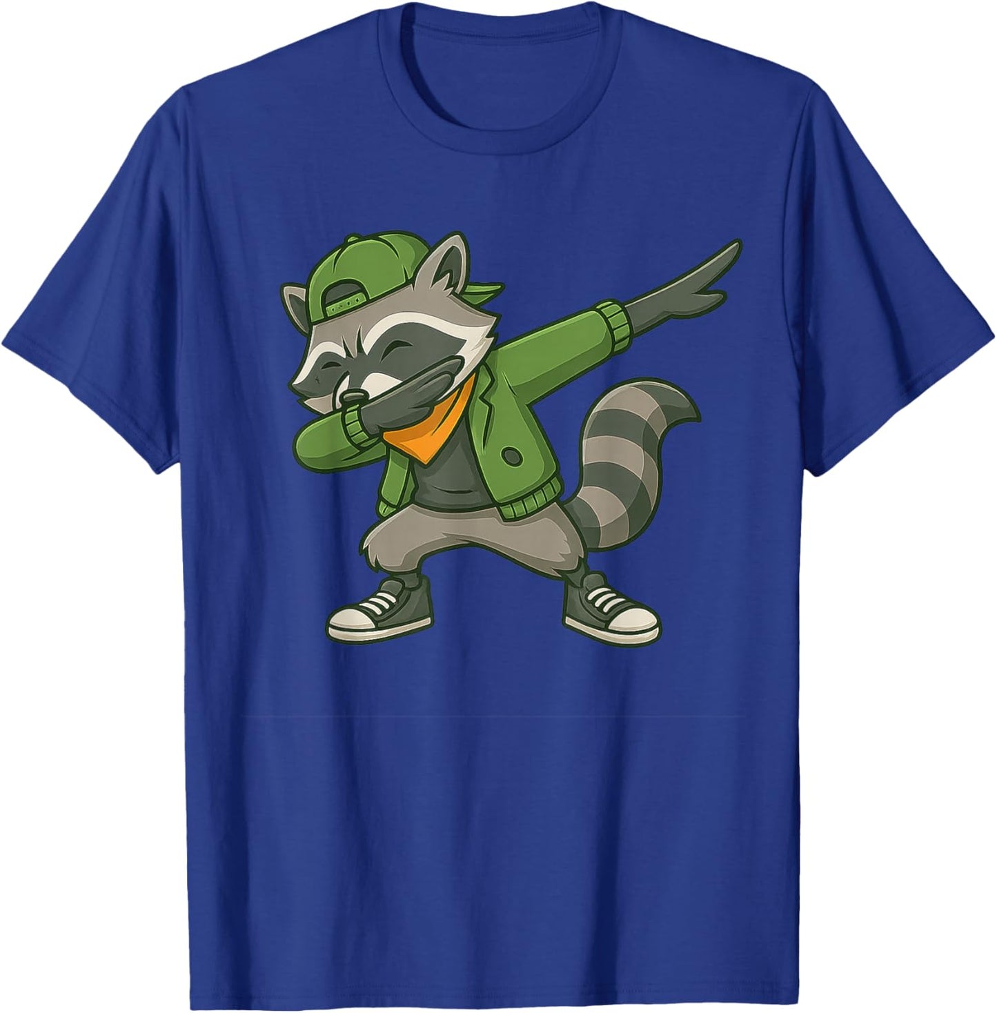 Raccoon Dab Streetwear Classic Funny Gifts Women Kid T-Shirt - T-Shirt | Royal