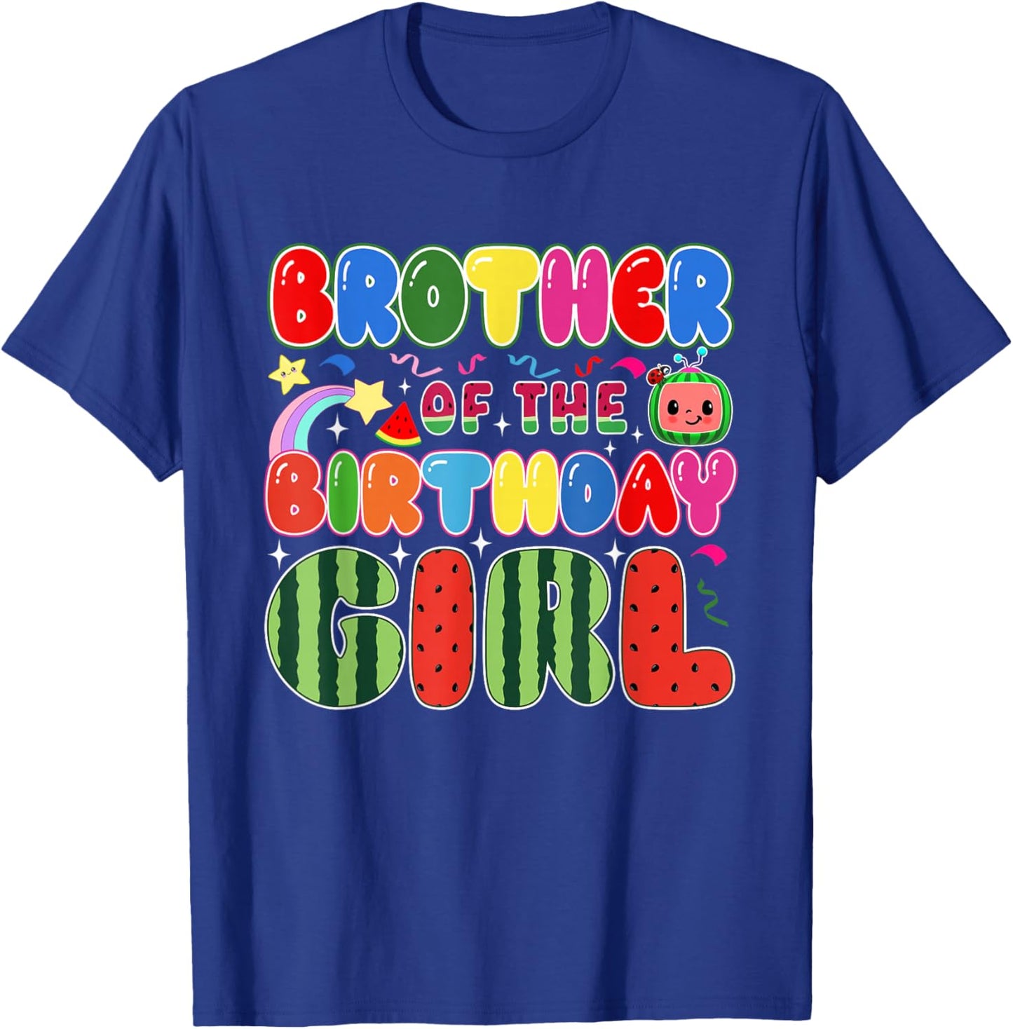 Brother of The Birthday Girl Melon Family Matching Funny T-Shirt - T-Shirt | Royal