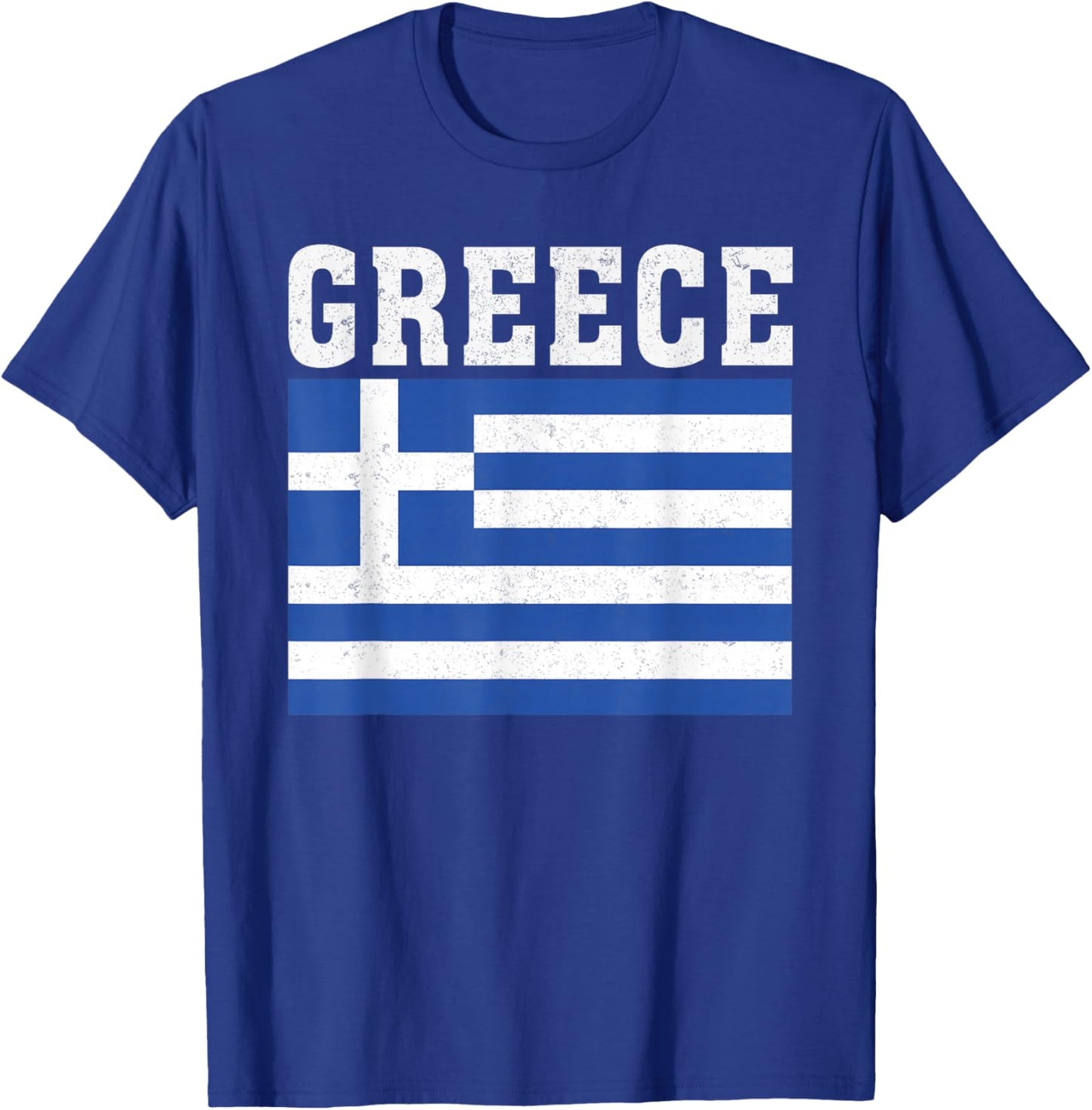 Greece Flag Patriotic National Roots Souvenir T-Shirt - T-Shirt | Royal