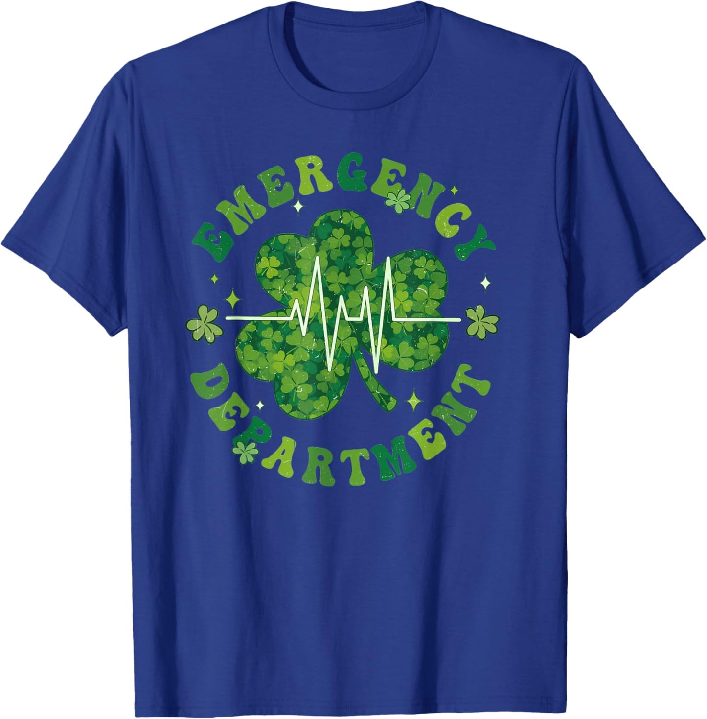 Emergency Department Nurse St Patrick's Day Nursing School T-Shirt - T-Shirt | Royal