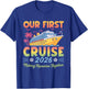 Our First Cruise 2026 Together Cute Matching Couples Cruise T-Shirt - T-Shirt | Royal