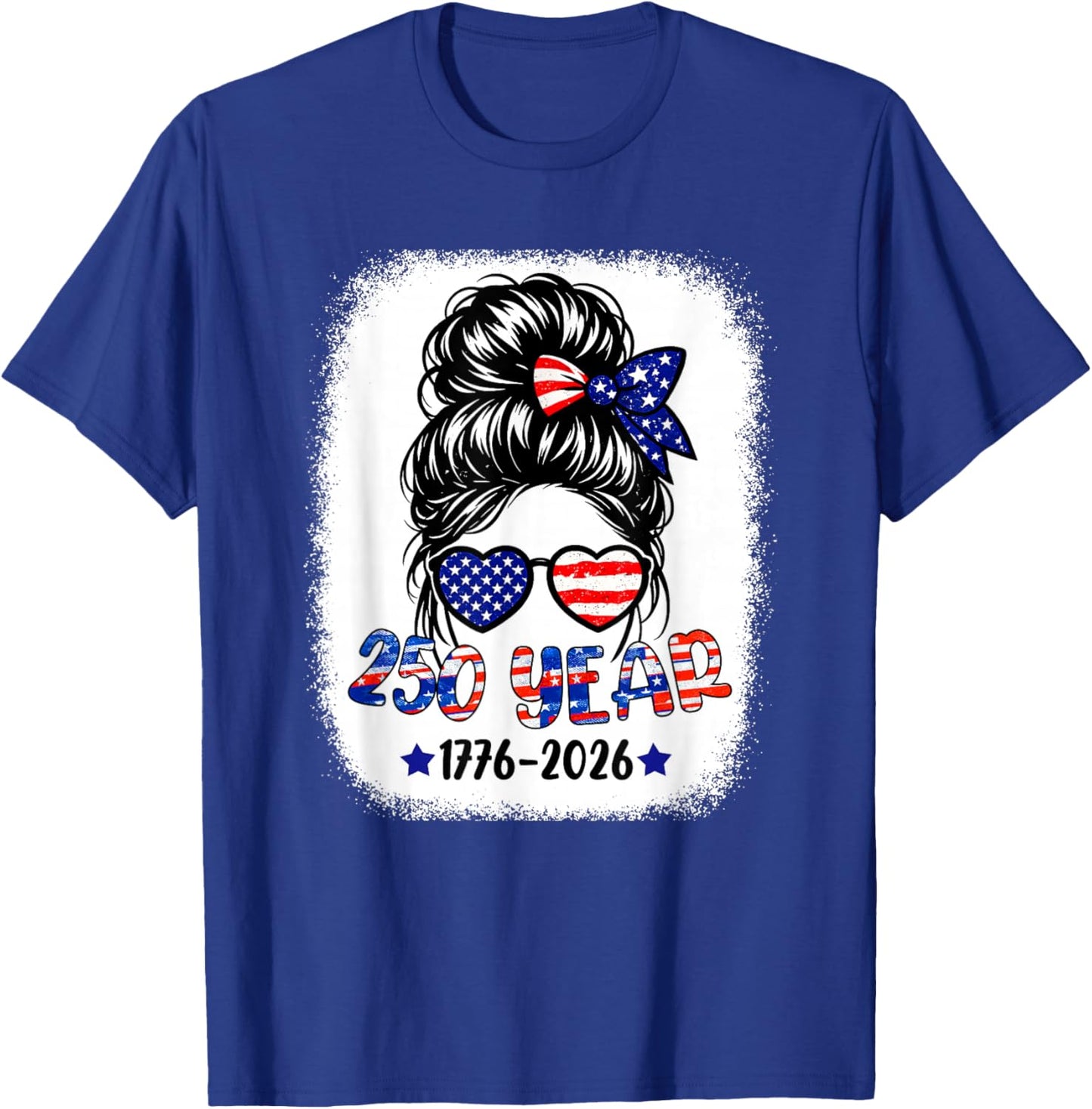 250 Years American 1776 2026 250th 4th July Women Kids Girl T-Shirt - T-Shirt | Royal