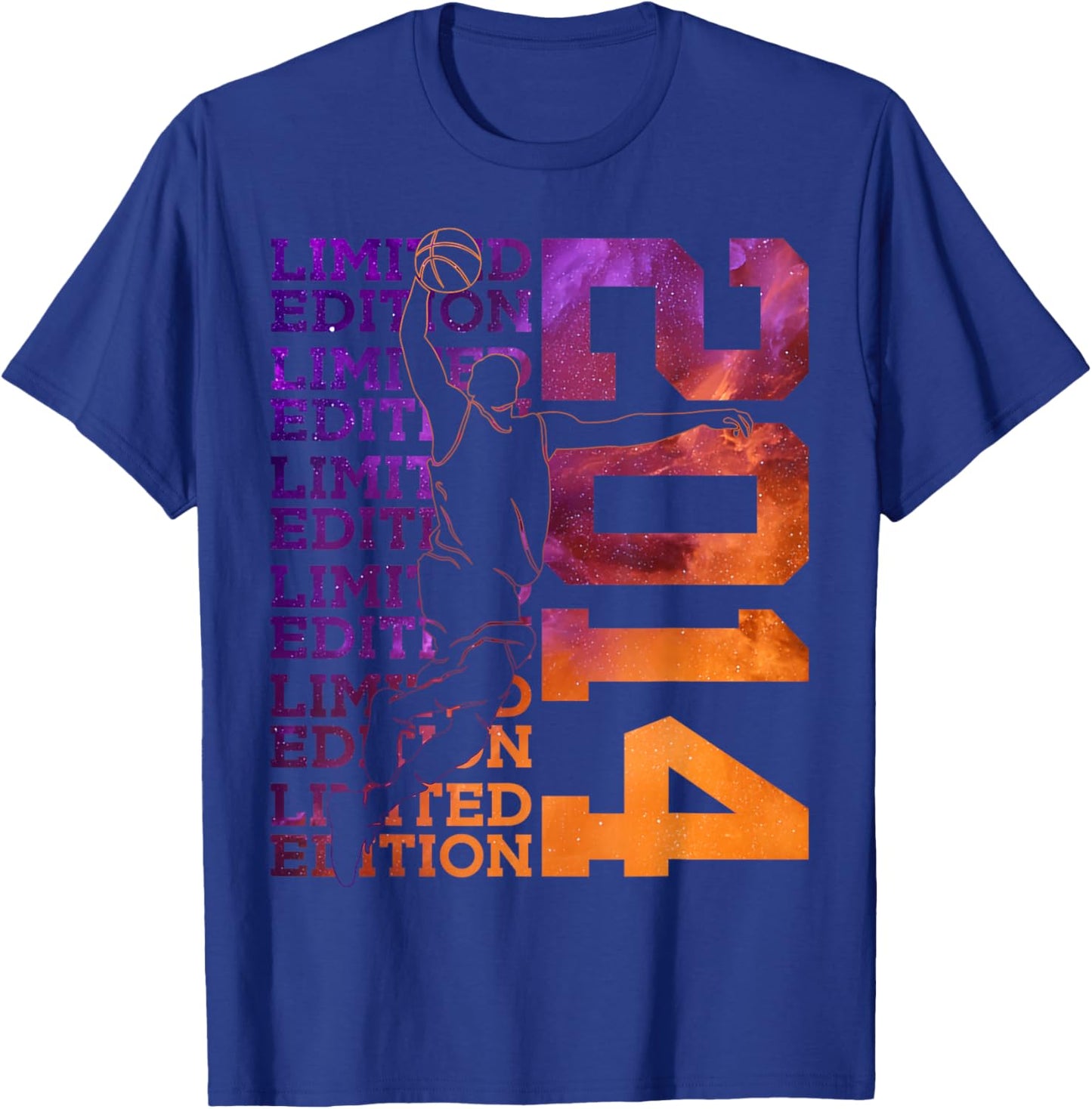 Limited Edition 2014 Basketball 12TH Birthday T-Shirt - T-Shirt | Royal