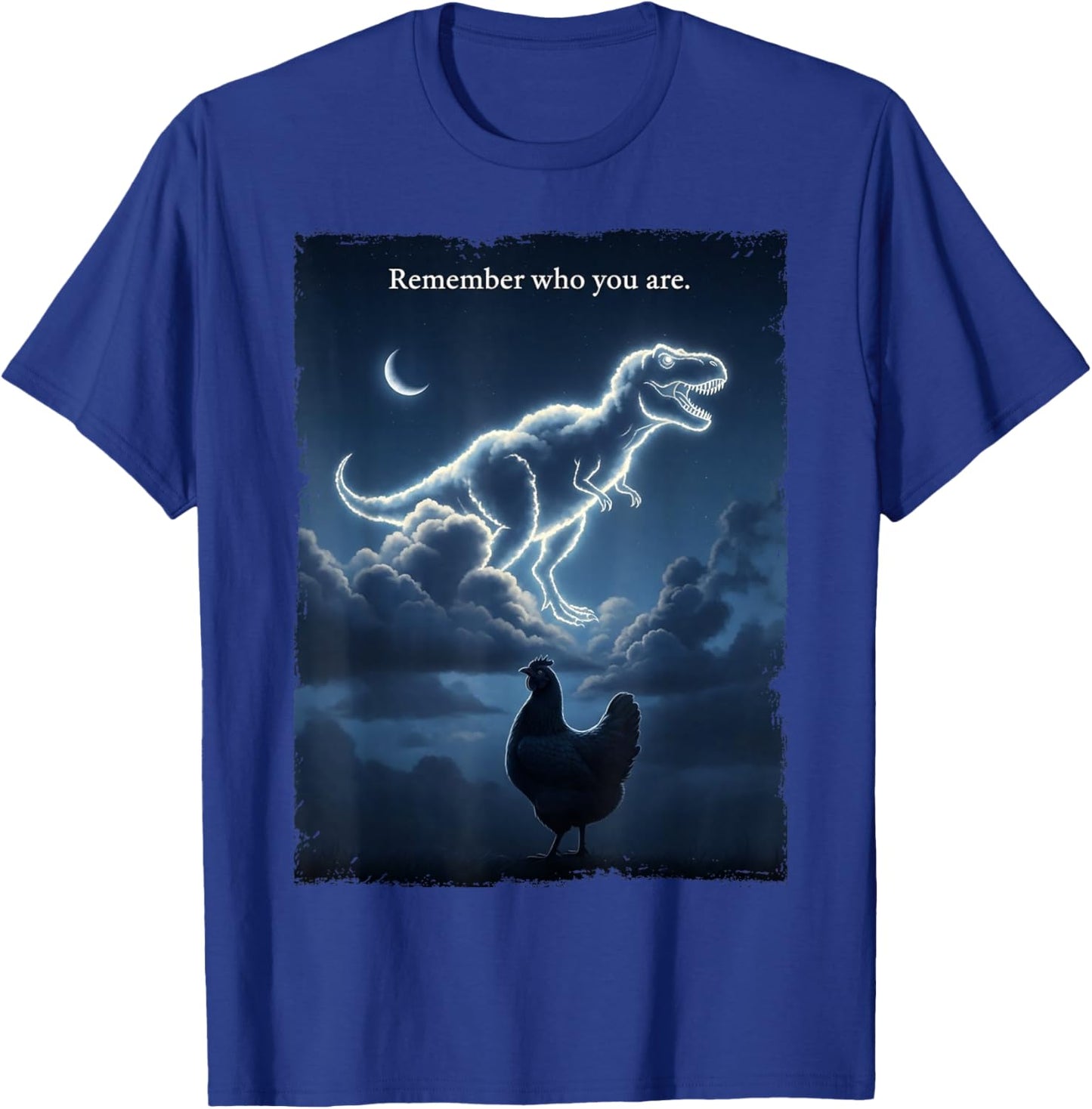 Remember Who You are - Funny Evolution Joke Meme T-Shirt - T-Shirt | Royal