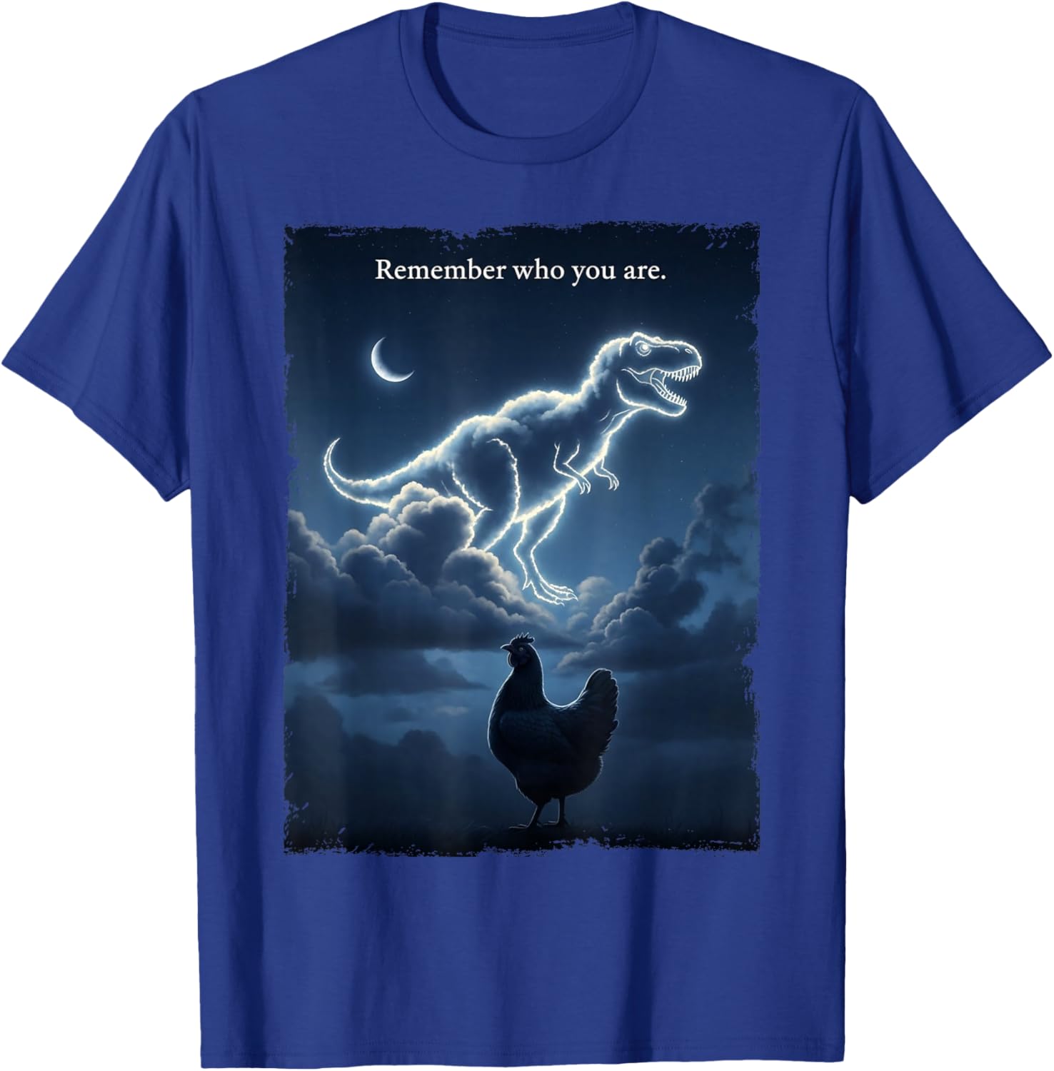 Remember Who You are - Funny Evolution Joke Meme T-Shirt - T-Shirt | Royal