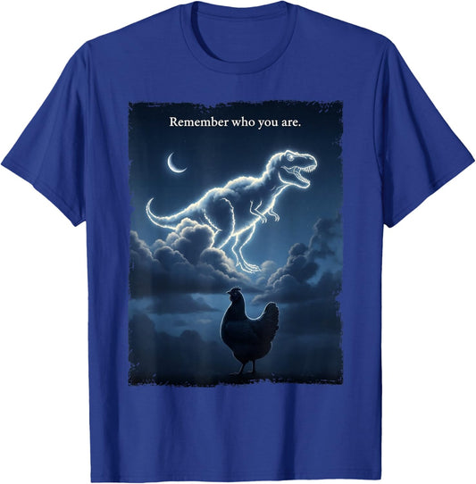 Remember Who You are - Funny Evolution Joke Meme T-Shirt - T-Shirt | Royal