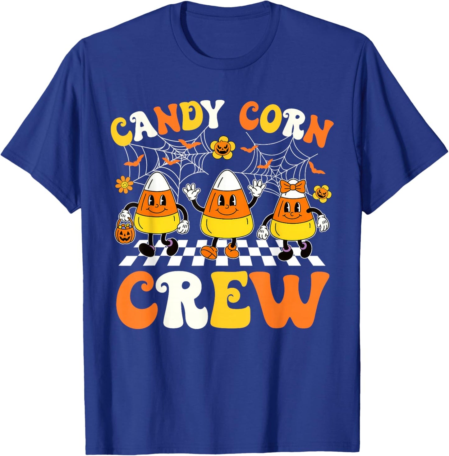 Candy Corn Crew Team Squad Matching Halloween Costume T-Shirt - T-Shirt | Royal
