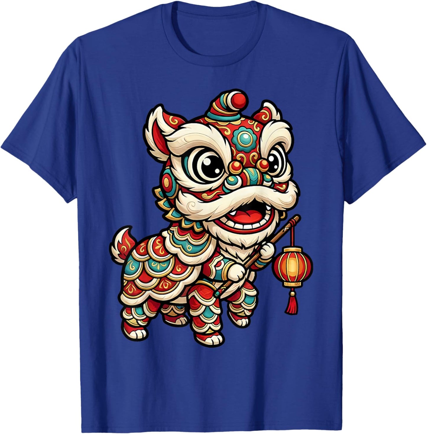 Funny Lion Dance Chinese Fire Horse Lunar New Year 2026 T-Shirt - T-Shirt | Royal