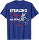 Stealing Hearts and Blasting Farts Funny Cat Lover Valentine T-Shirt - T-Shirt | Royal