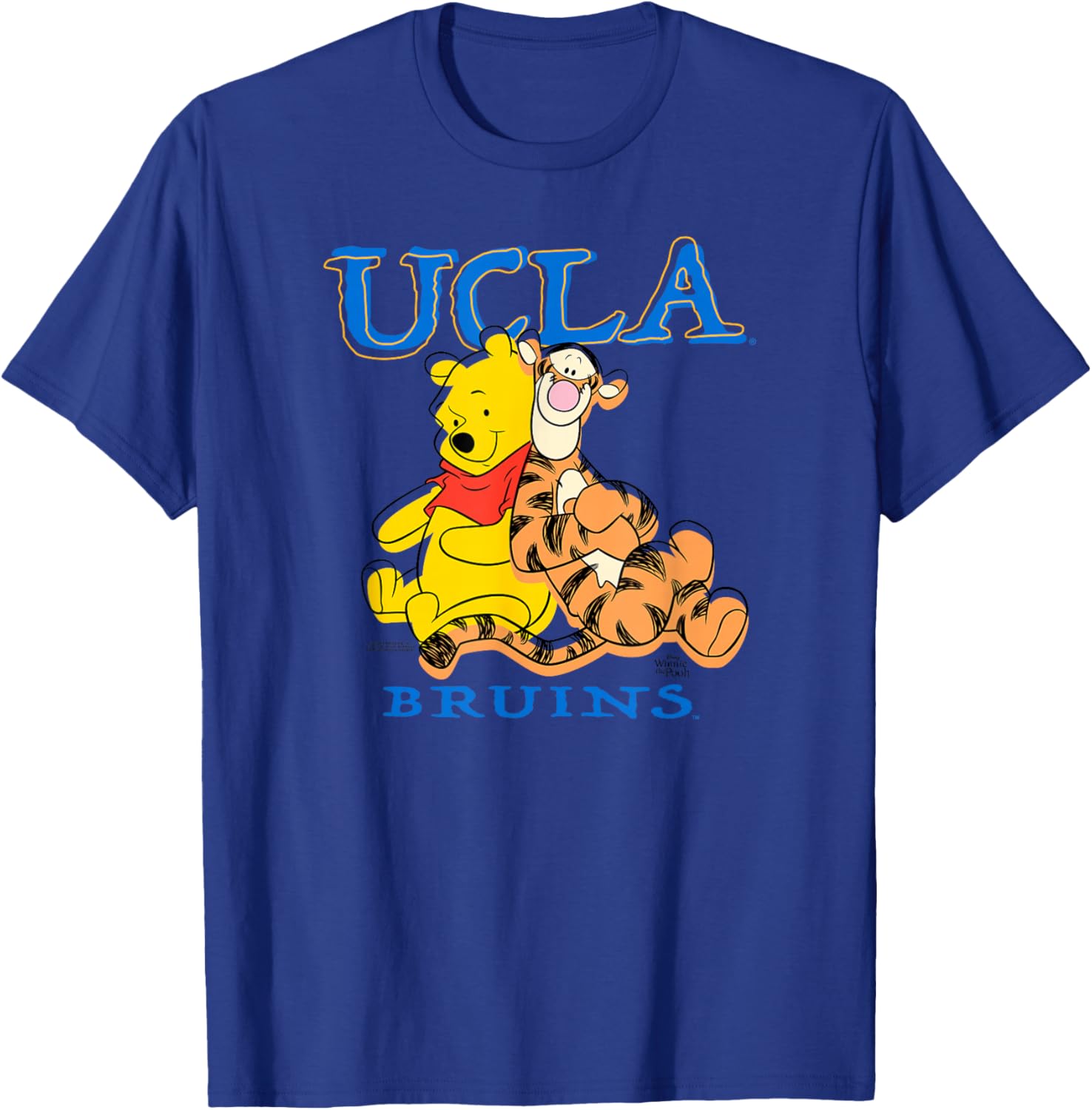 UCLA Bruins Winnie The Pooh and Tigger Officially Licensed T-Shirt - T-Shirt | Royal
