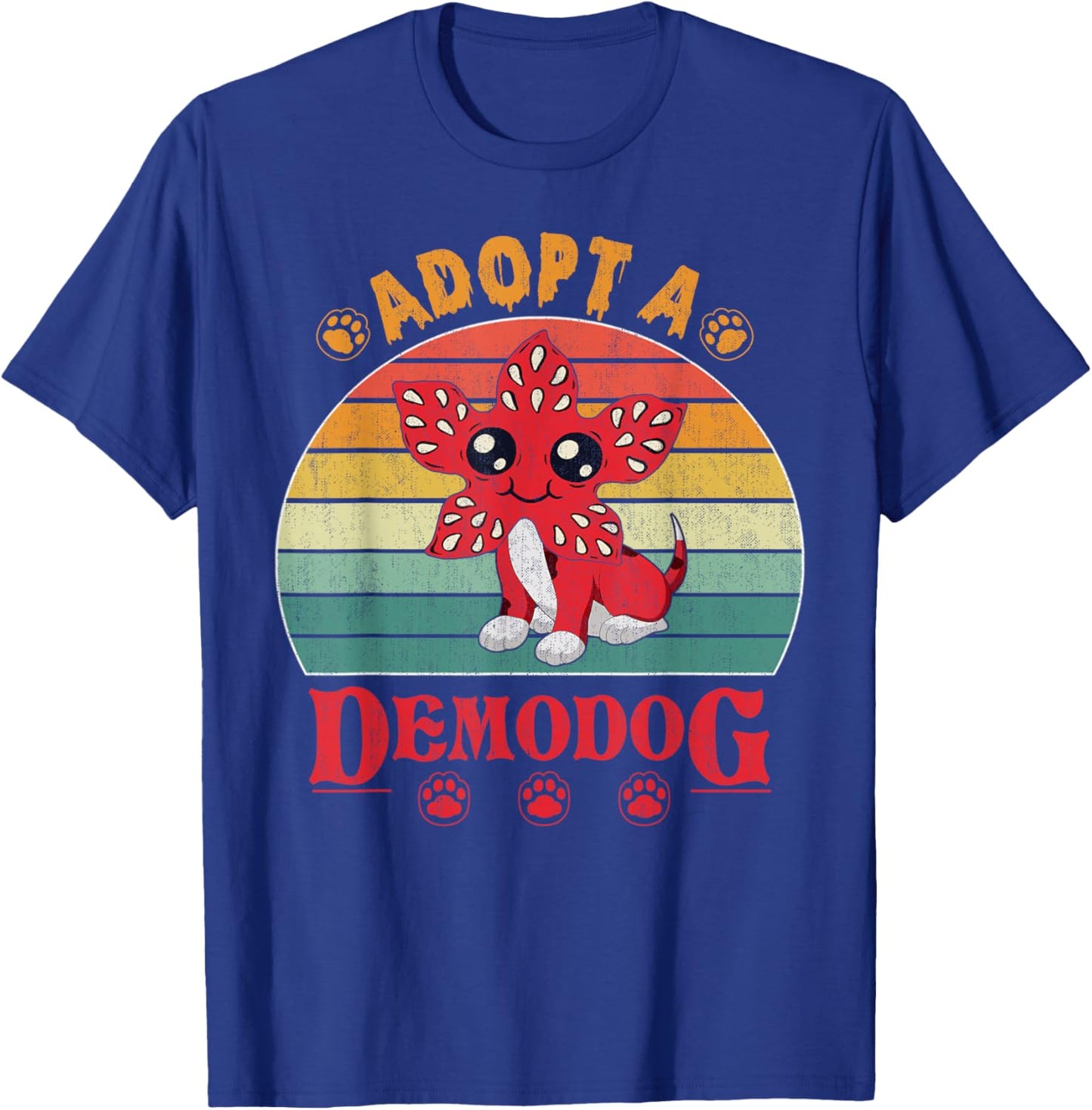 Adopt a demodog Funny Dog Lovers Women Kids T-Shirt - T-Shirt | Royal