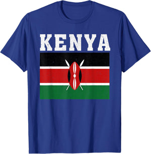 Kenya Flag Patriotic National Roots Souvenir T-Shirt - T-Shirt | Royal