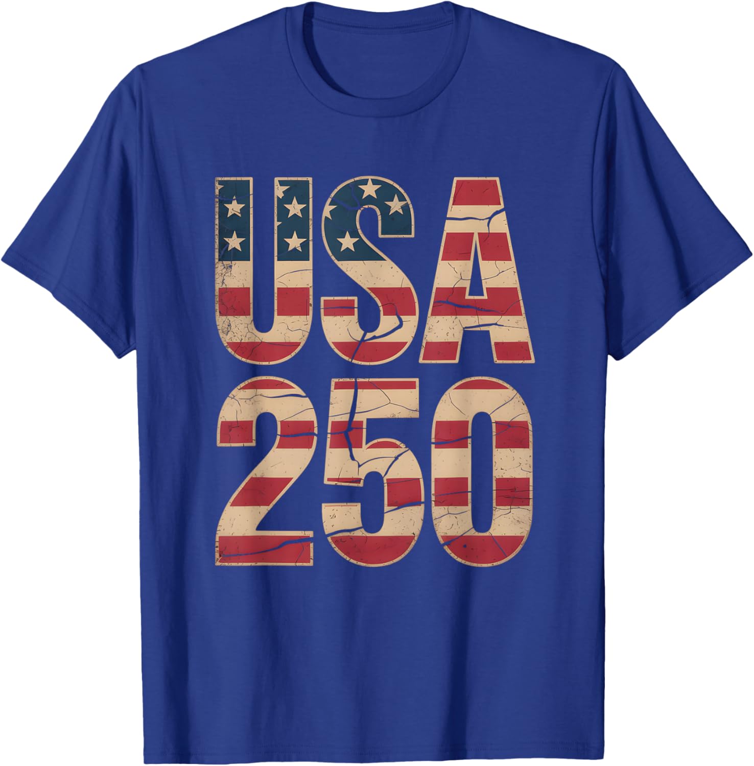 250 Years of Freedom | American 1776–2026 Patriotic T-Shirt - T-Shirt | Royal