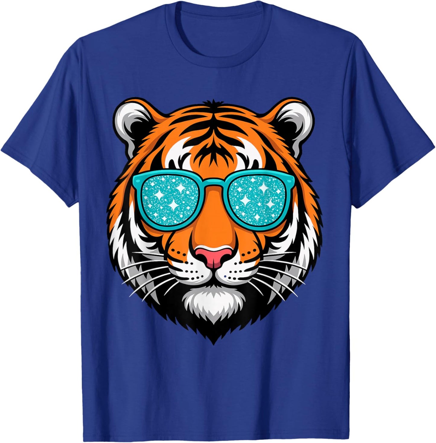 Cool Shirts for Boys Kids, Funny Tiger Sunglasses T-Shirt - T-Shirt | Royal