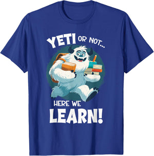 Cute Teacher Yeti Or Not T-Shirt - T-Shirt | Royal