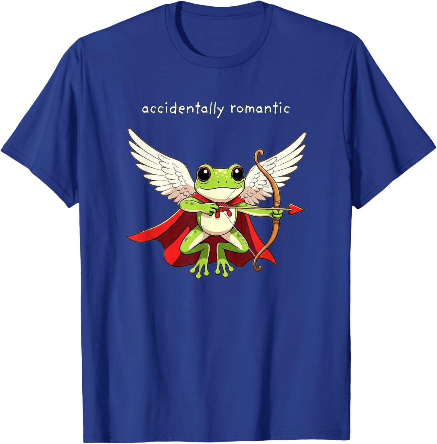 Cupid Frog Accidentally Romantic Cute Funny Valentine’s Day T-Shirt - T-Shirt | Royal