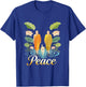 Peace Walking Monks Zen Art Walk for Aloka T-Shirt - T-Shirt | Royal