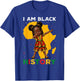 Girl Black History Month African American Afro Girls Kids T-Shirt - T-Shirt | Royal