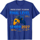 Senior Class of 2027 Back to School Gamer Senior 2027 T-Shirt - T-Shirt | Royal