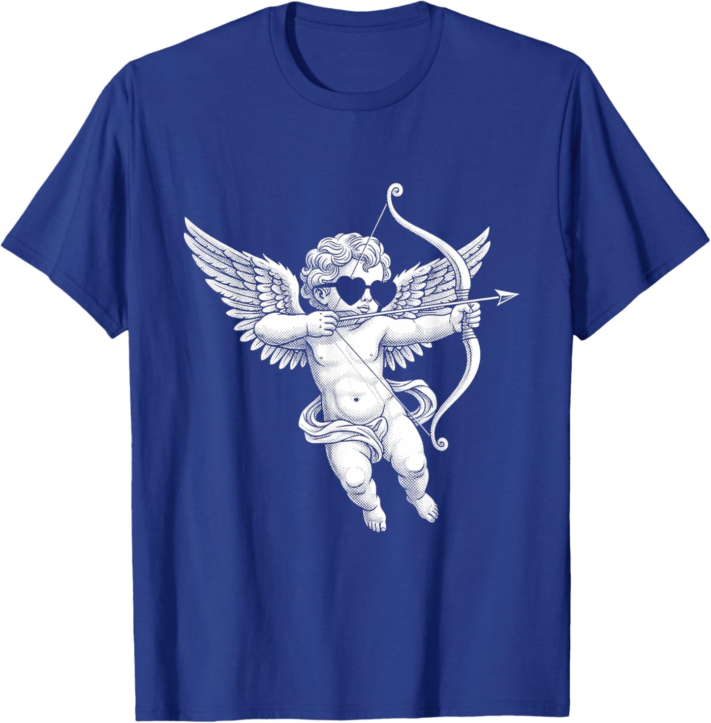 Men Women Kids Girls Cupid Vintage Aesthetic Valentines Day T-Shirt - T-Shirt | Royal