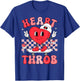 Heart Throb Groovy Valentine Toddler Men Boys Cute Heart T-Shirt - T-Shirt | Royal