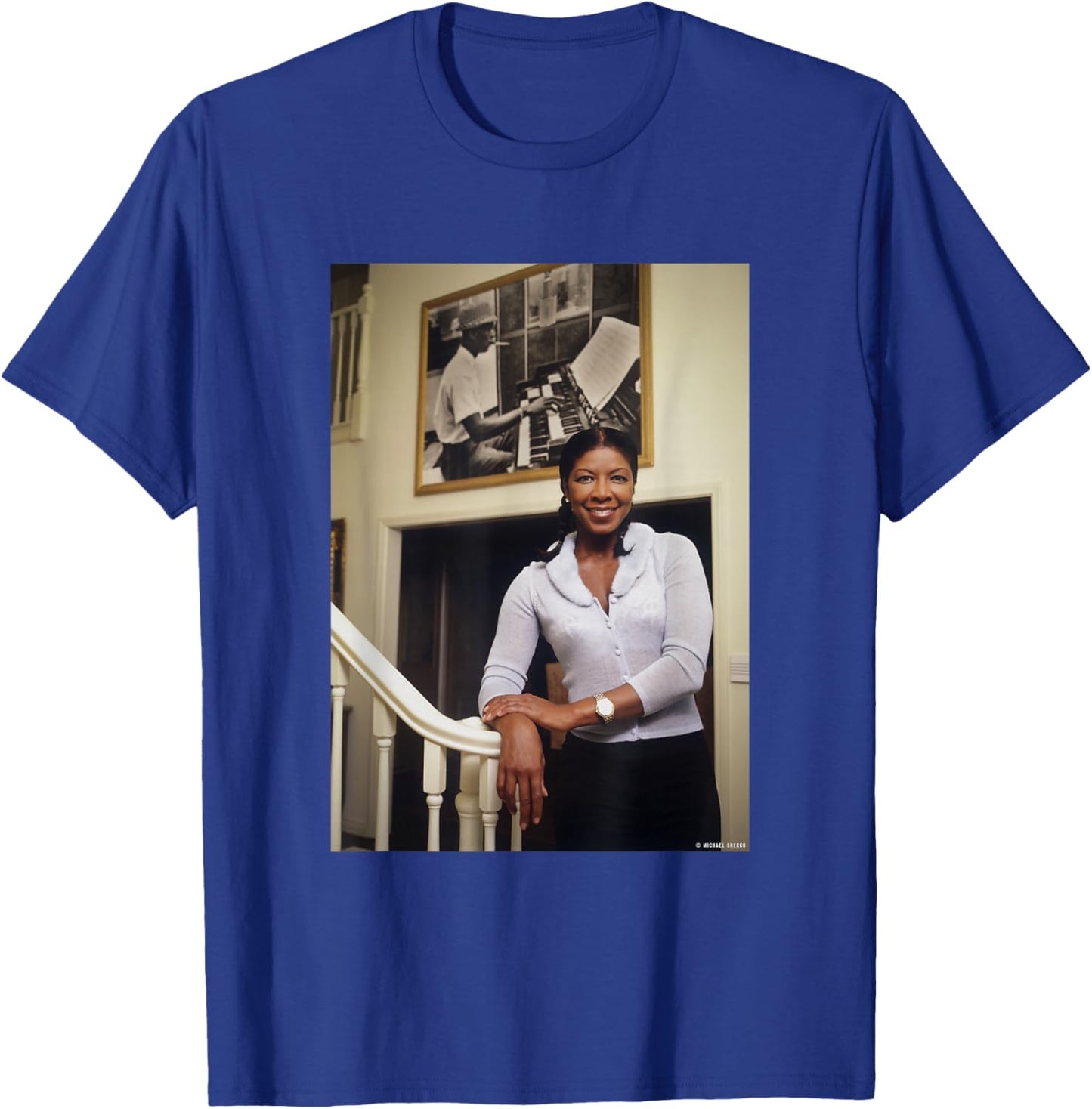 Natalie Cole This Will Be Singer by Michael Grecco T-Shirt - T-Shirt | Royal