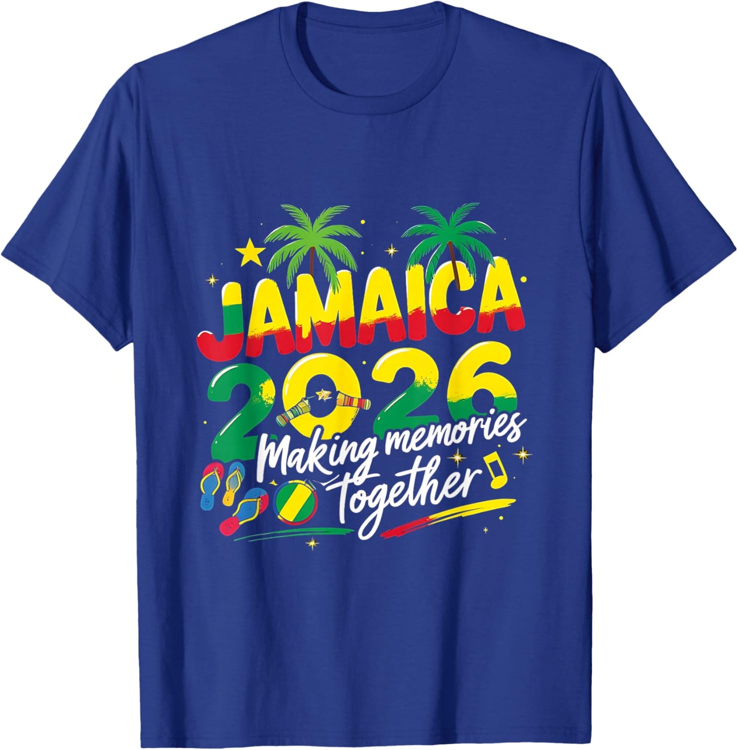 Jamaica 2026 Vacation Trip Travel Beach Cruise Apparel T-Shirt - T-Shirt | Royal