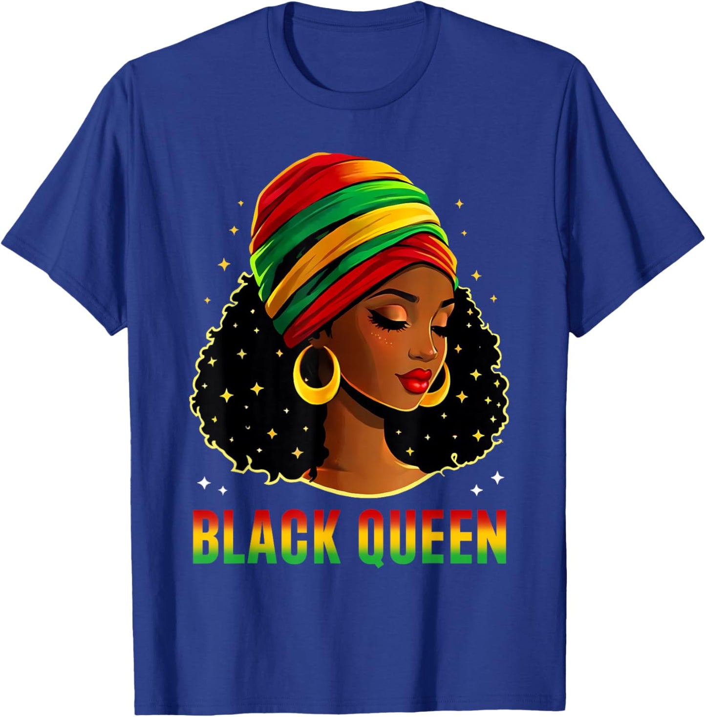 Black Queen Black Woman Black History Month African Pride T-Shirt - T-Shirt | Royal