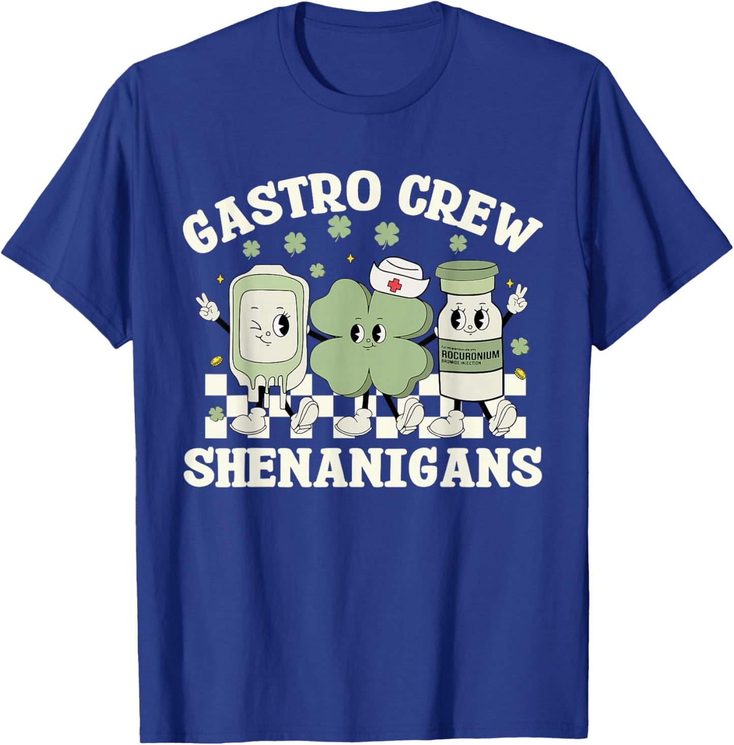 Gastro Crew Shenanigans St Patrick's Day Endoscopy Nurse T-Shirt - T-Shirt | Royal
