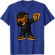 Dabbing Teddy Bear 67 Meme Funny Brainrot Hip Hop Kids Boys T-Shirt - T-Shirt | Royal