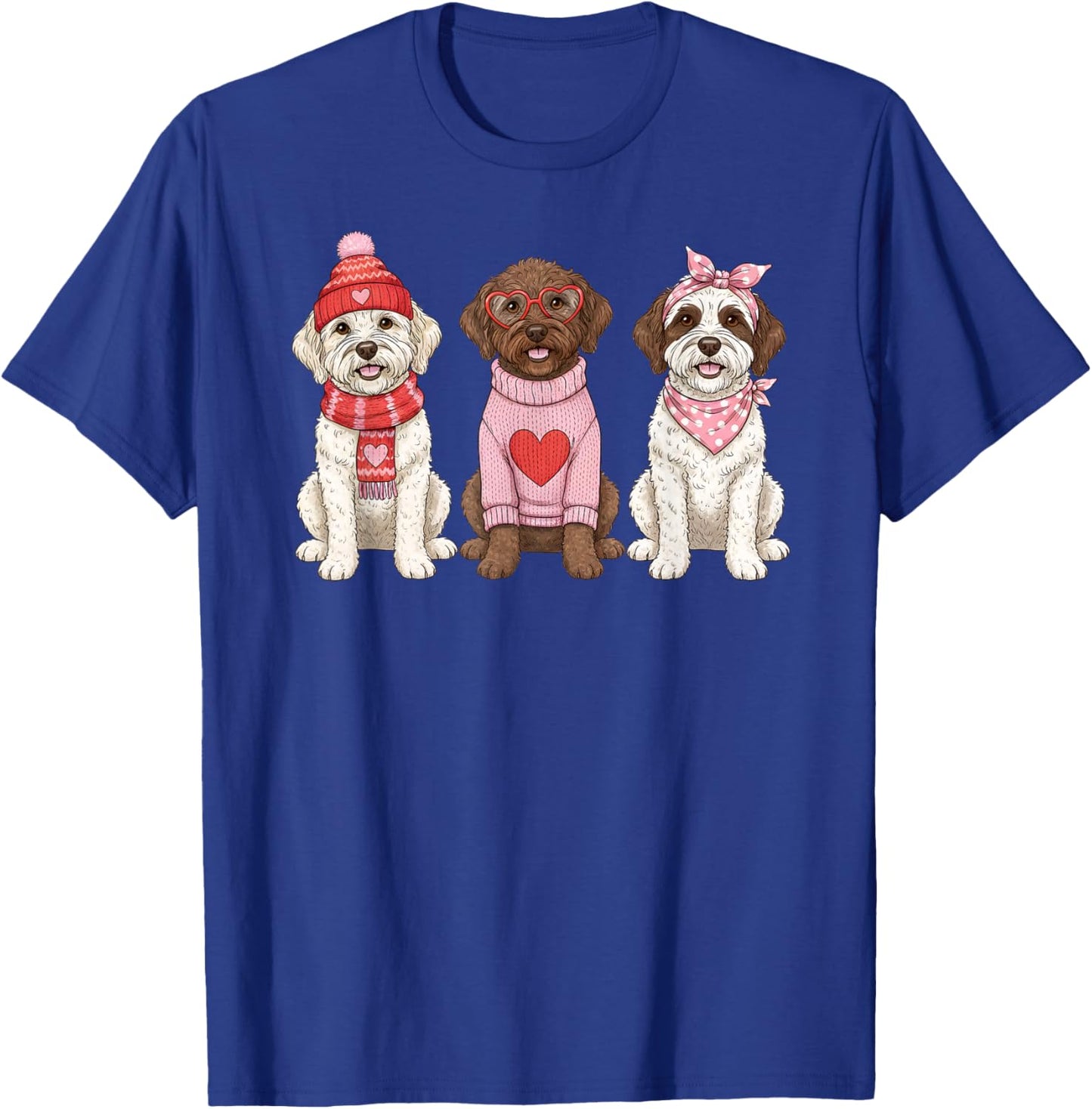 Cute Lagotto Romagnolo Valentine Dog T-Shirt - T-Shirt | Royal