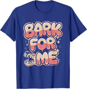 Bark for Me Fierce Dog Blackletter Aesthetic T-Shirt - T-Shirt | Royal
