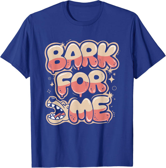 Bark for Me Fierce Dog Blackletter Aesthetic T-Shirt - T-Shirt | Royal