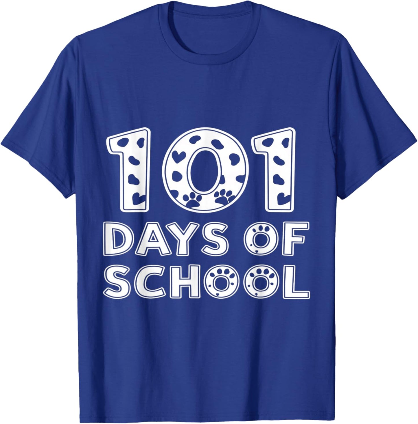 Happy 101 Days School Cute Dog 100 Days Smarter Student Kids T-Shirt - T-Shirt | Royal