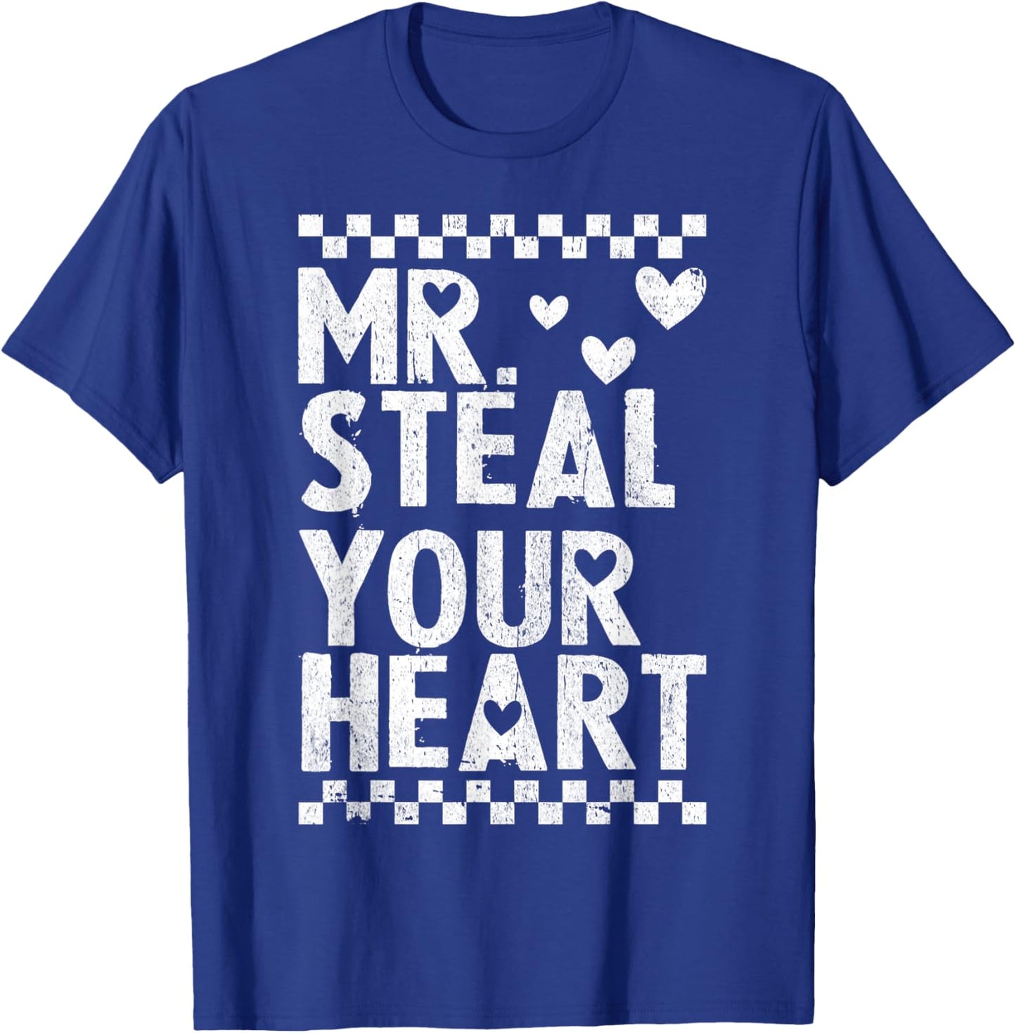 Mr Steal Your Heart for Boys Toddlers Valentine's Day Kids T-Shirt - T-Shirt | Royal