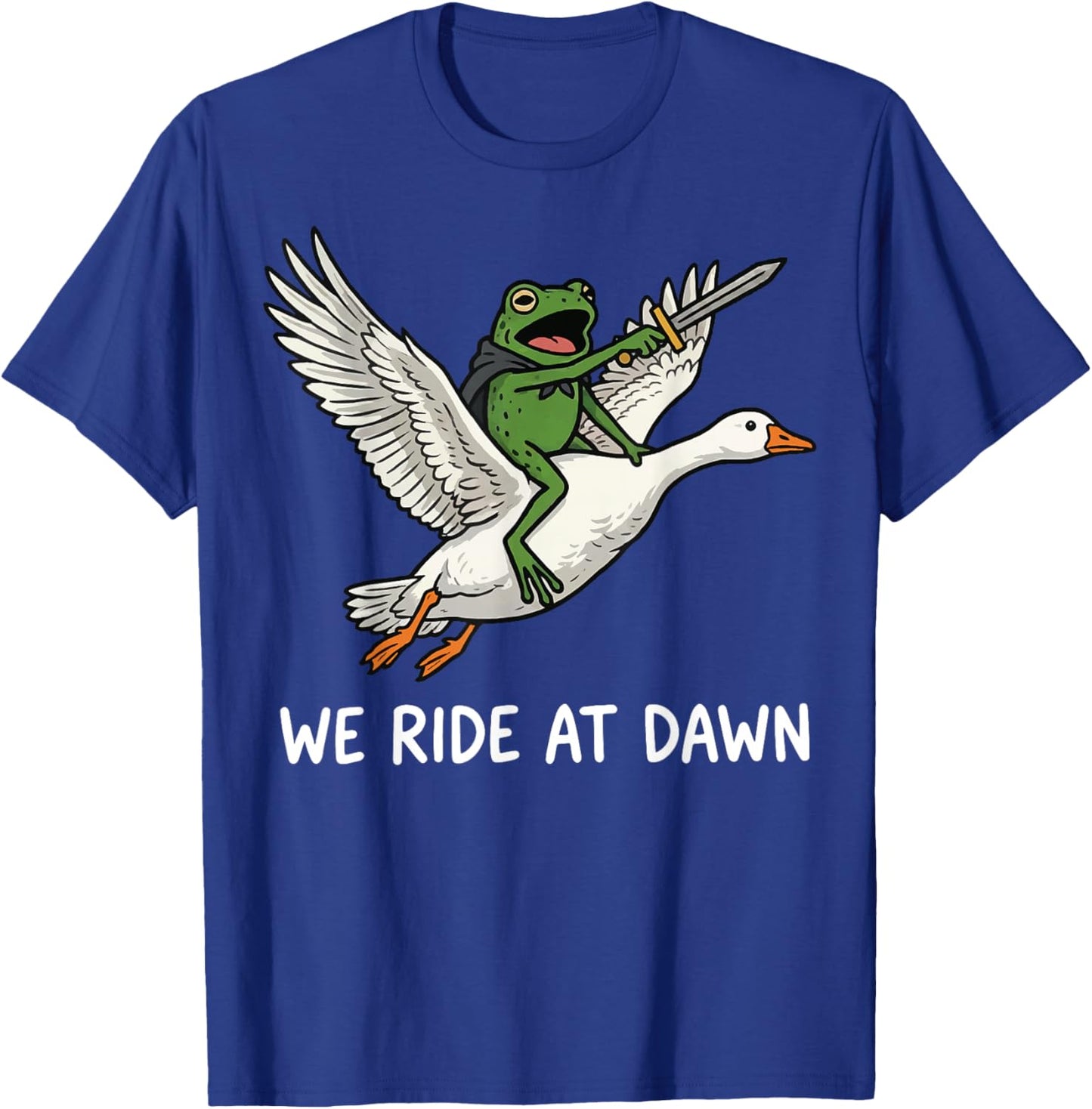 We Ride at Dawn Frog T-Shirt - T-Shirt | Royal