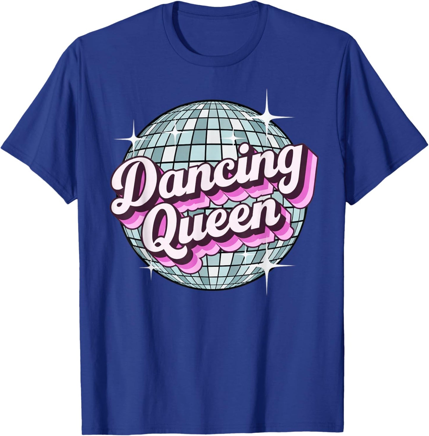 Retro Dancing Queen Disco Ball T-Shirt - T-Shirt | Royal