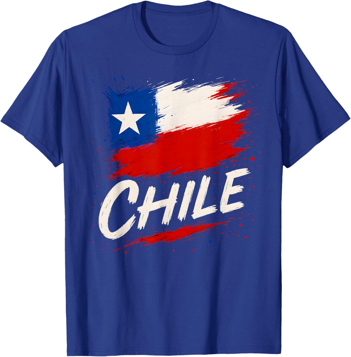 Chile Chilean Flag T-Shirt - T-Shirt | Royal