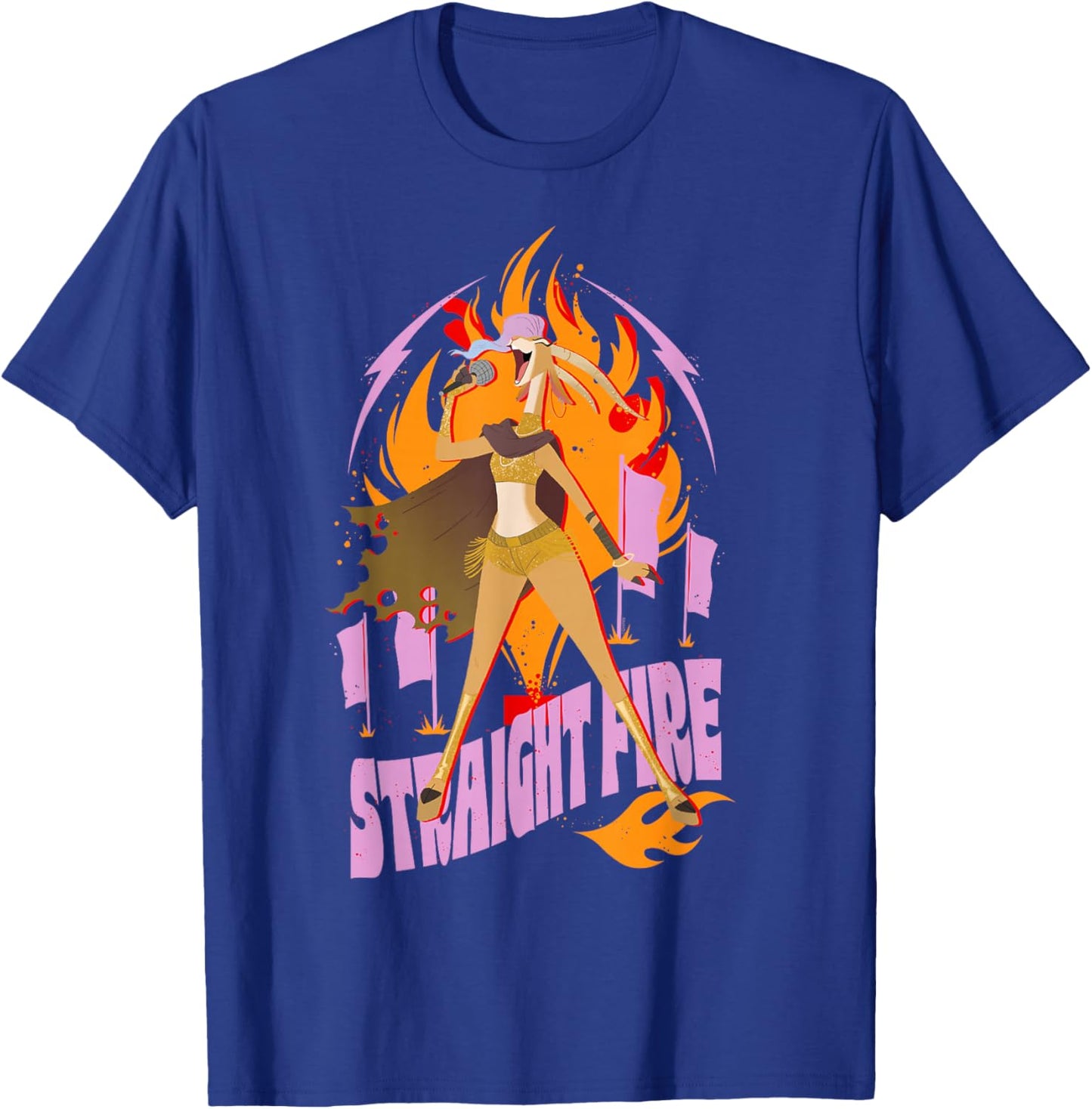 Disney Zootopia 2 Gazelle Straight Fire Music Concert T-Shirt - T-Shirt | Royal