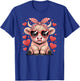 Highland Cow Valentines Day Funny Heart Sunglasses Bandana T-Shirt - T-Shirt | Royal