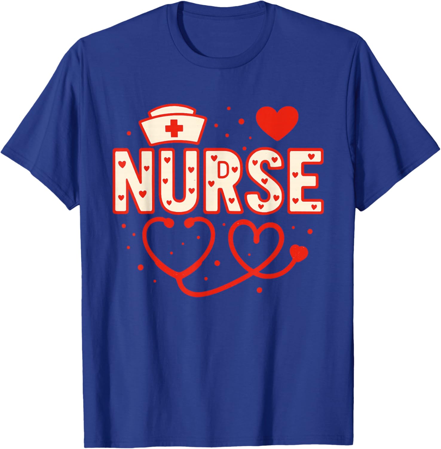 Nurse Valentines Day Valentine Scrub Top Women Scrubs Nicu T-Shirt - T-Shirt | Royal