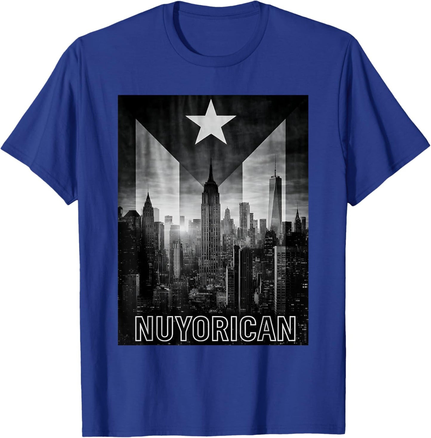 Puerto Rican NY Men Women Taino Flag Puerto Rico Nuyorican T-Shirt - T-Shirt | Royal