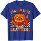 Fall in Love with Learning Pumpkin Book Autumn Halloween T-Shirt - T-Shirt | Royal