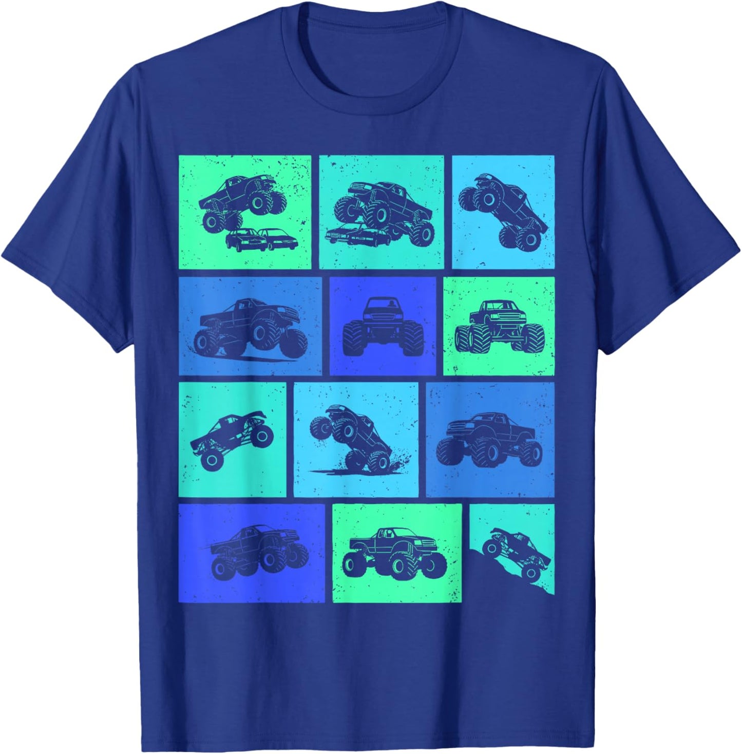 Monster Truck Boys Kids T-Shirt - T-Shirt | Royal