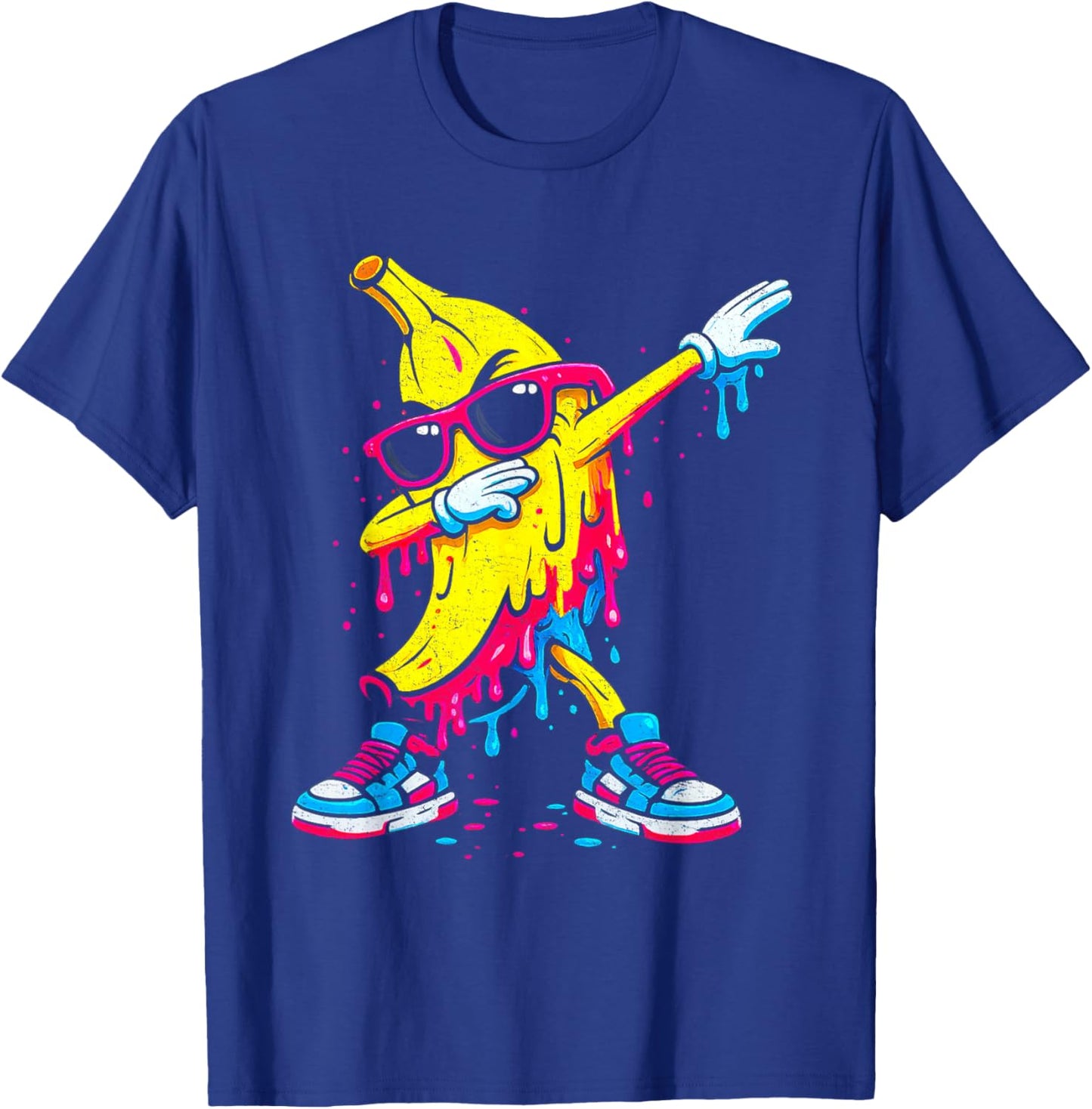 Funny Dabbing Banana Dancing Banana Kids Youth Boys Girls T-Shirt - T-Shirt | Royal