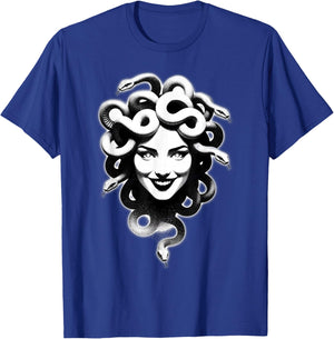 Medusa Snake Goddess Smile T-Shirt - T-Shirt | Royal