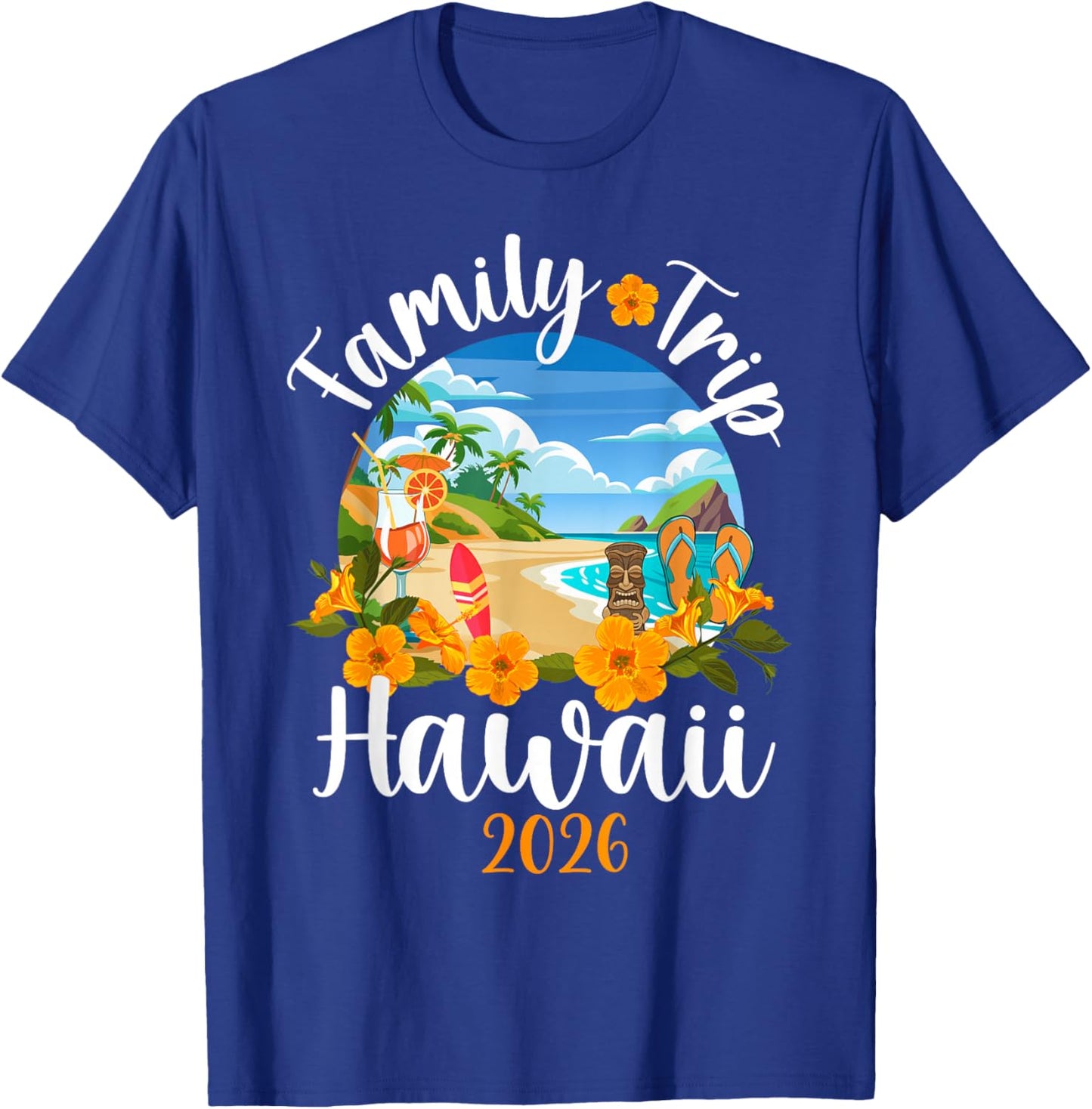 Hawaii Family Trip 2026 Family Vacation Family Trip Hawaii T-Shirt - T-Shirt | Royal